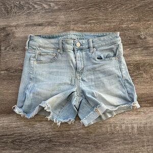 American Eagle Outfitters Women's Light Blue Denim Shorts